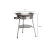 GrillSymbol stekehelle gass Expert-720, ø 72 cm