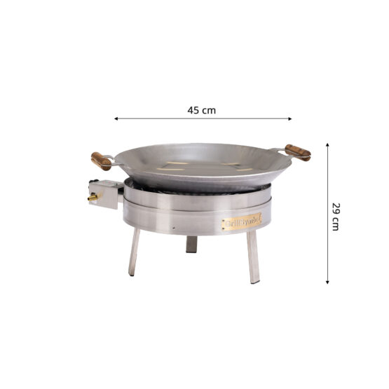 GrillSymbol wokpanne gass PRO-450 inox