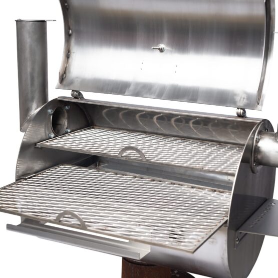 GrillSymbol BBQ røykovn med grill Smoky Beast Silver