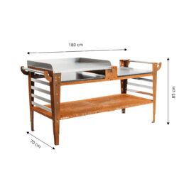 GrillSymbol stort bord Baso-XL til pizzaovner